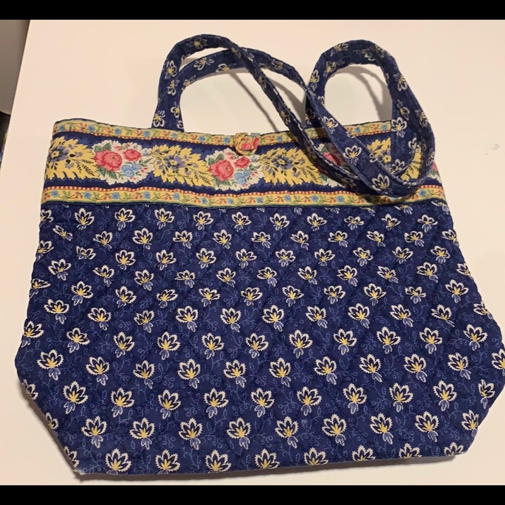 Vera Bradley Tote Masion Blue Spring 2002.
